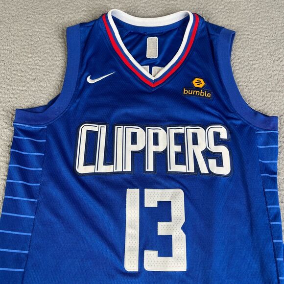 Paul George LA #13 Jersey 44 Medium Nike NBA Los Angeles Clipper Bumble Swingman - Picture 3 of 9